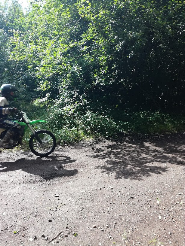 Riders on a trail