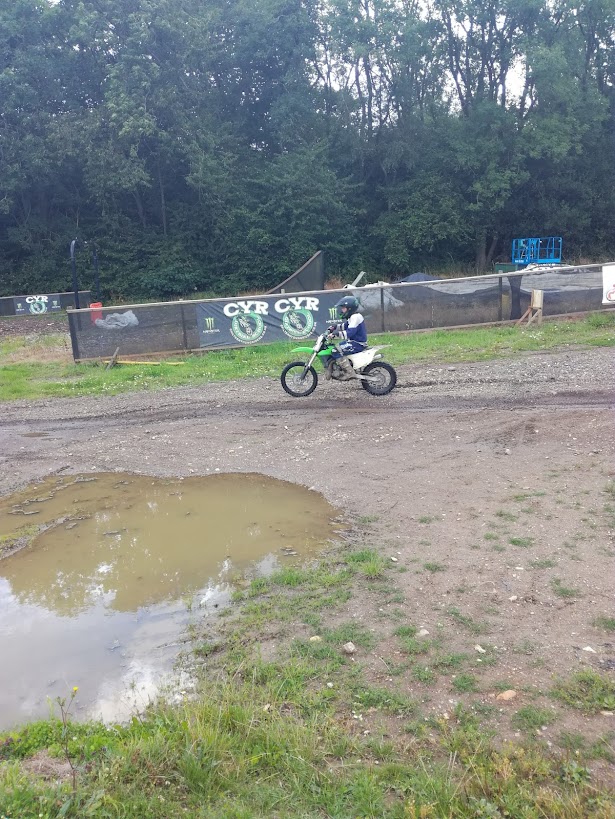Riders on a trail