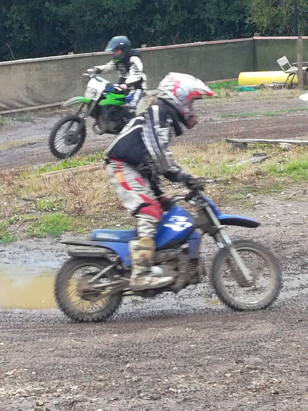 Riders on a trail